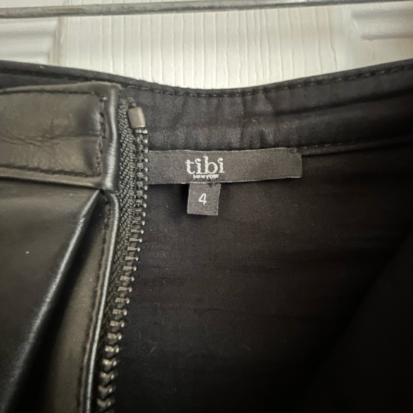 Tibi Black Leather Full Skirt - Picture 3 of 3
